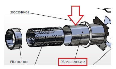 Корпус решітки пальника 150кВт - PB-150-0200-V02